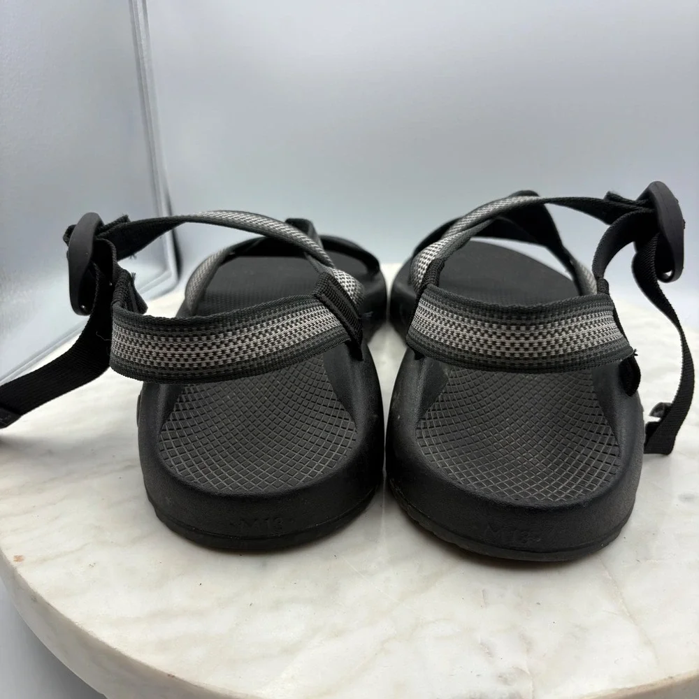 Chaco Z1 Classic Sandals Mens 13 Gray Black Strappy Athletic Hike Shoes Gorpcore
